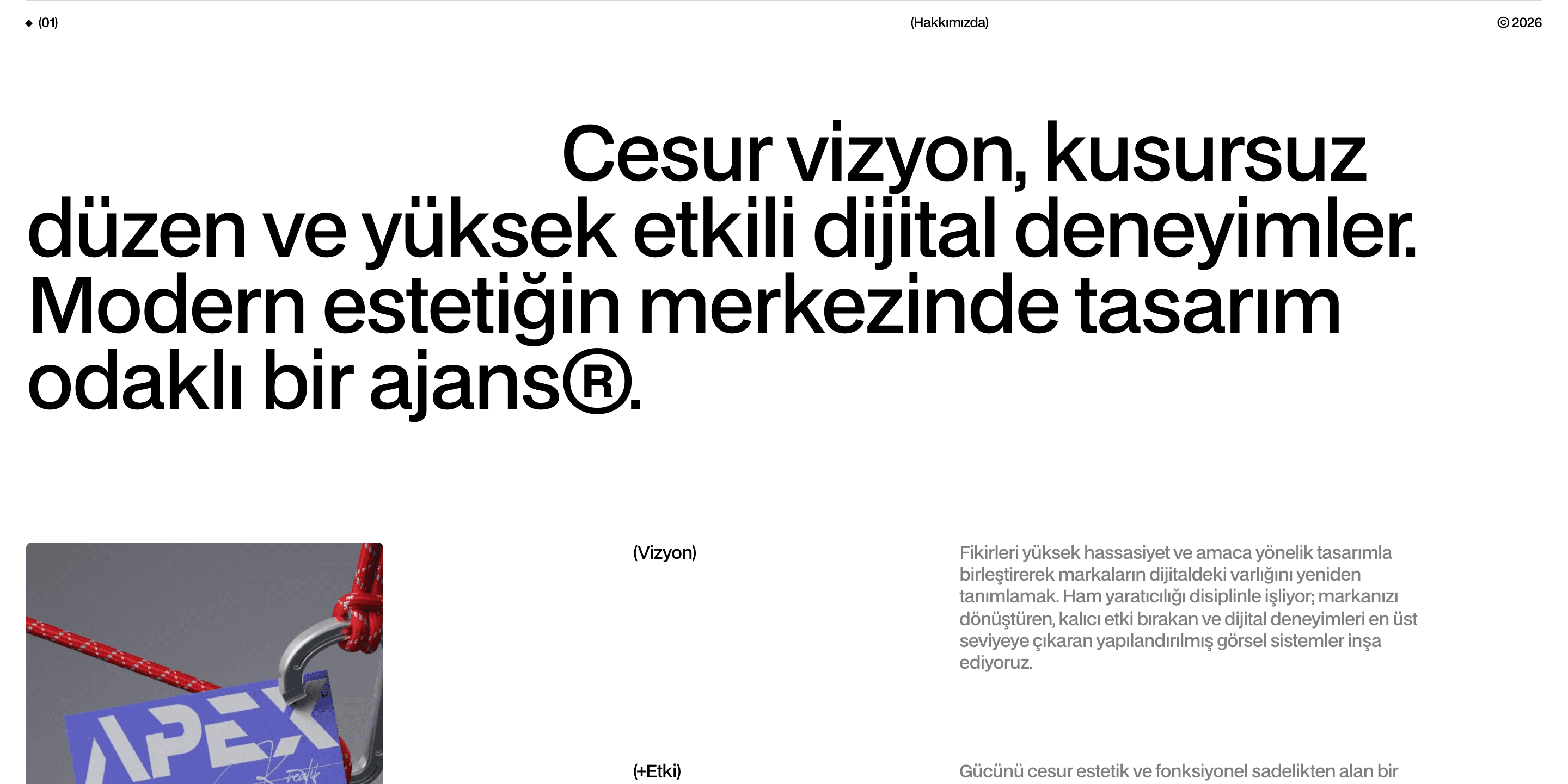 Apex Kreatif about section
