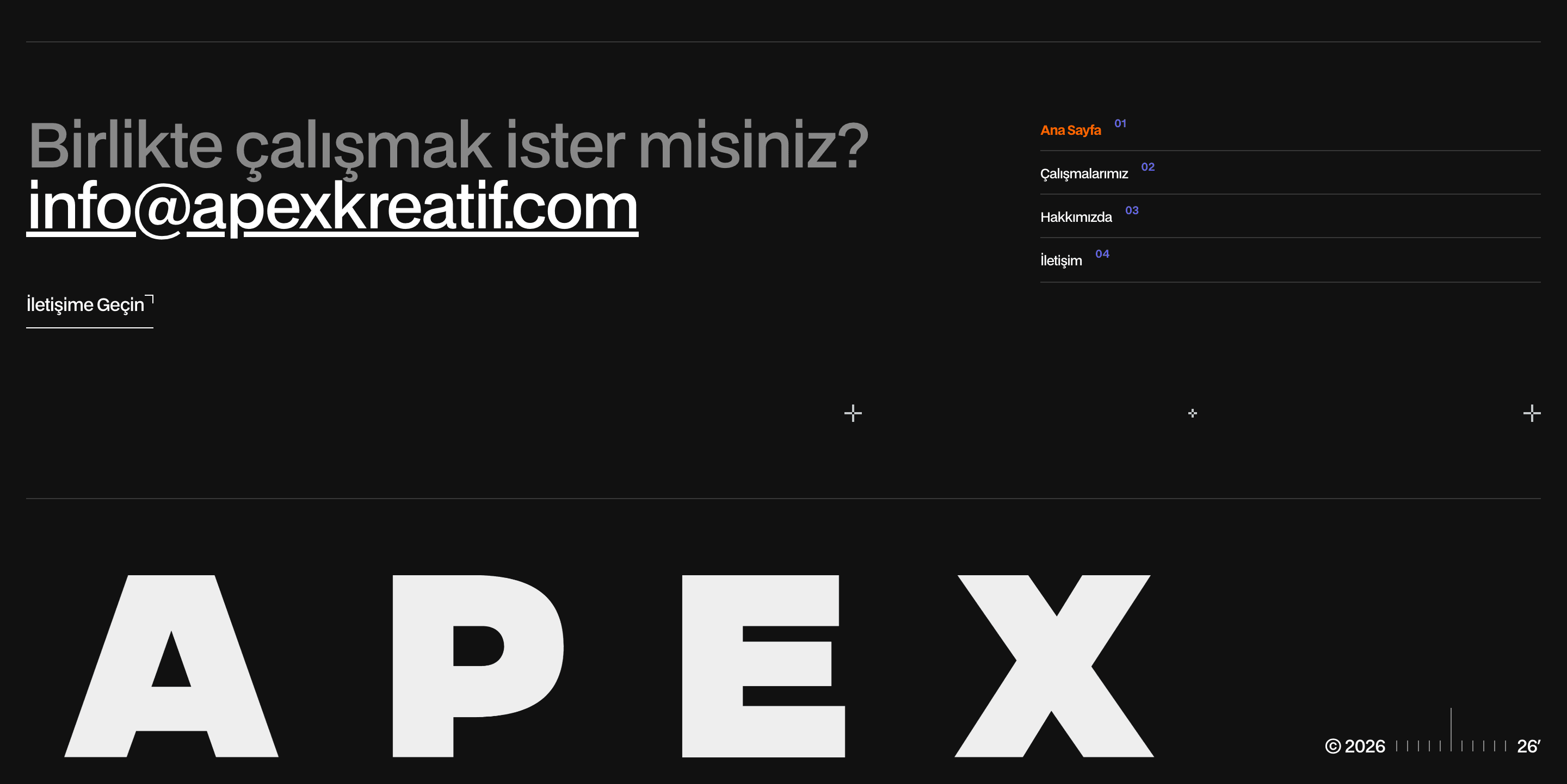 Apex Kreatif footer section